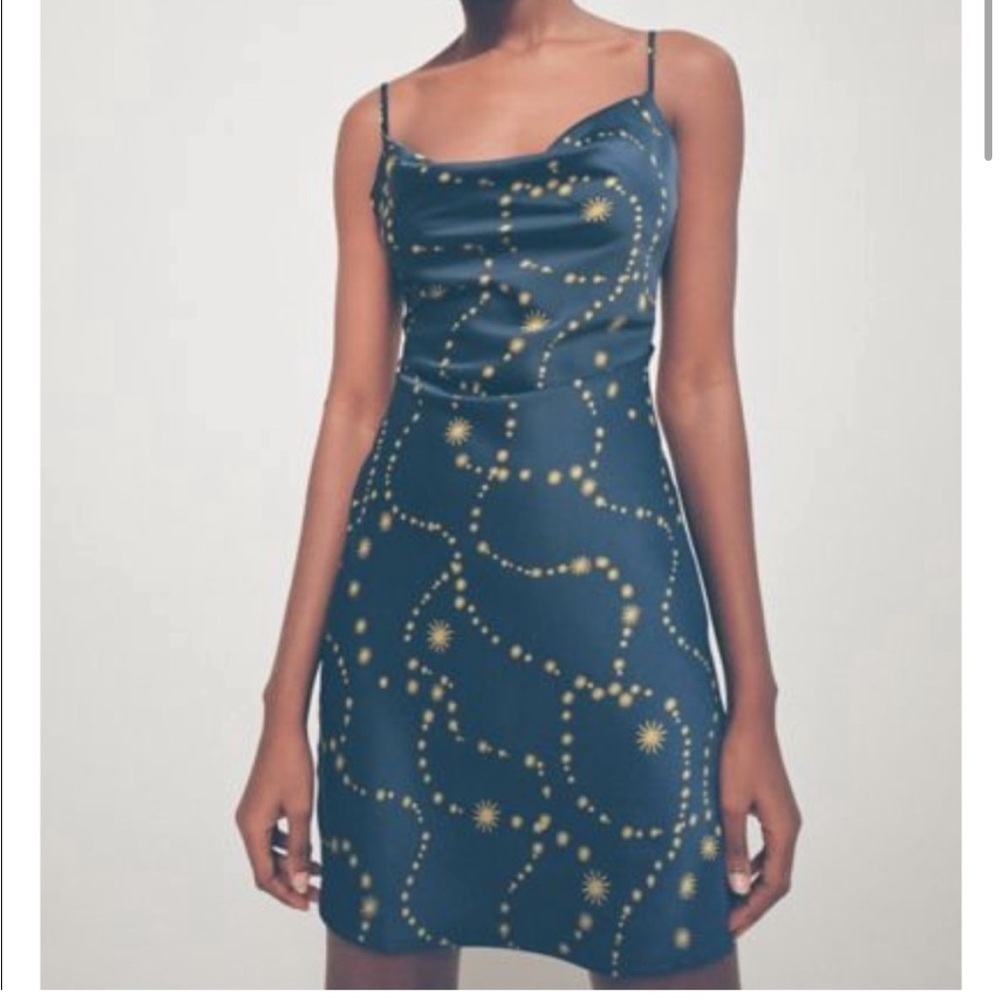 UO Mallory Cowl Neck Essential Slip Dress